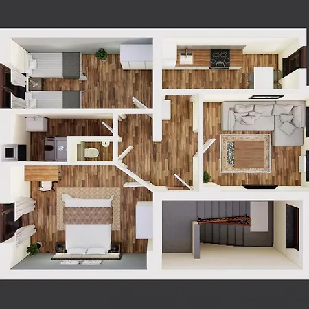 Neu Life&work 2-4-betten Mit Stehschreibtisch Am Uni-klinikum Apartment